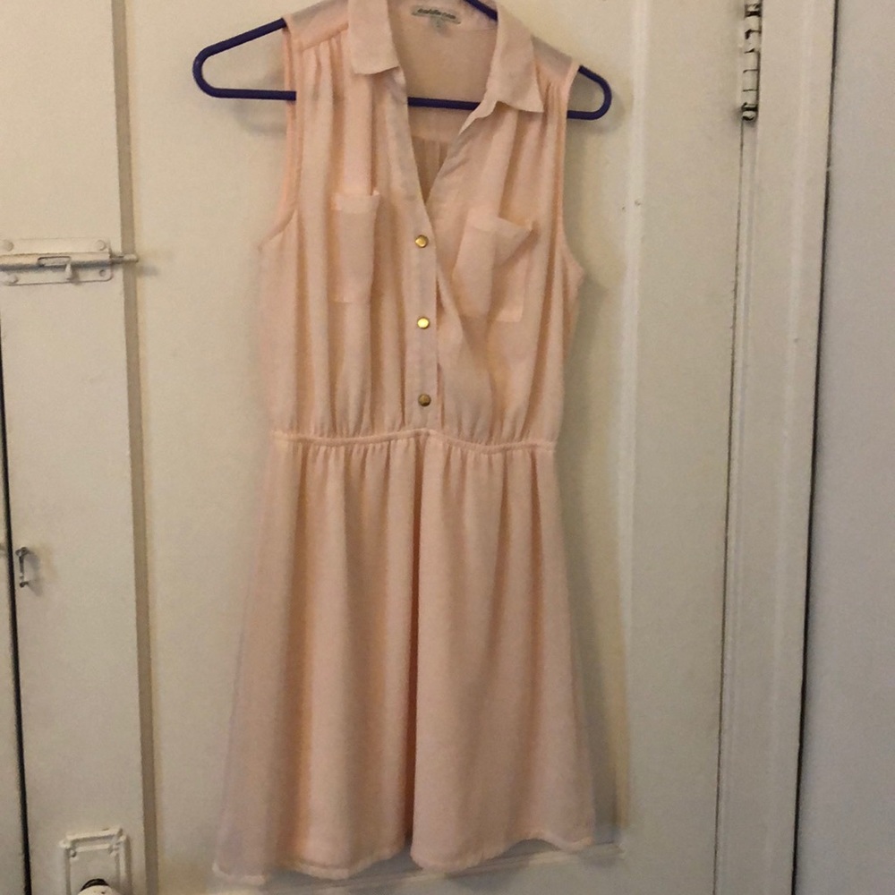 Baby pink collared dress
